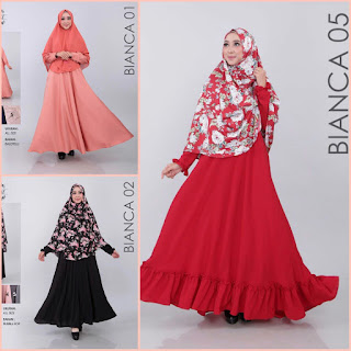 KOLEKSI GAMIS POLOS LA VEIL BIANCA 01,02,05