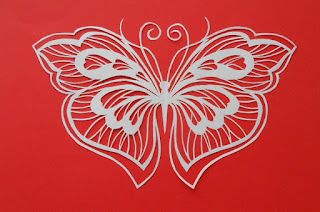 Бумажная филигрань: Бабочка