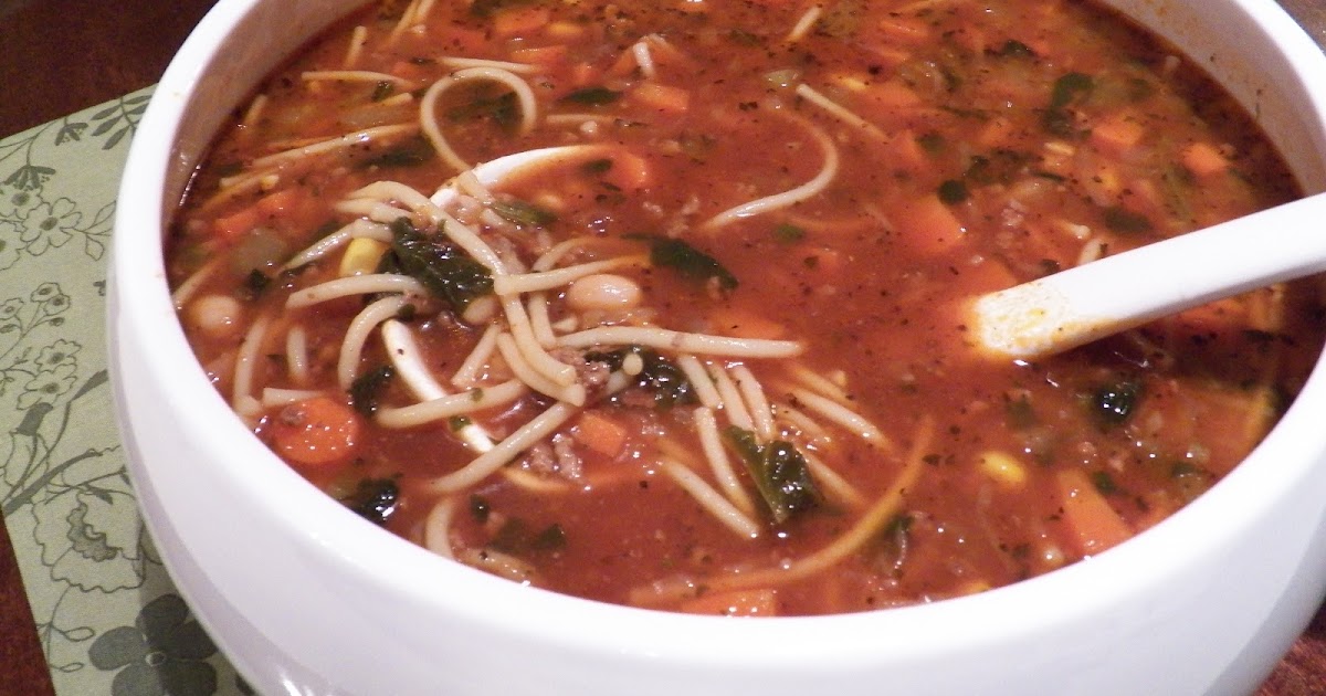 MINESTRONE SOUP WITH HIGH FIBER PASTA | In Good Flavor | Great Recipes ...