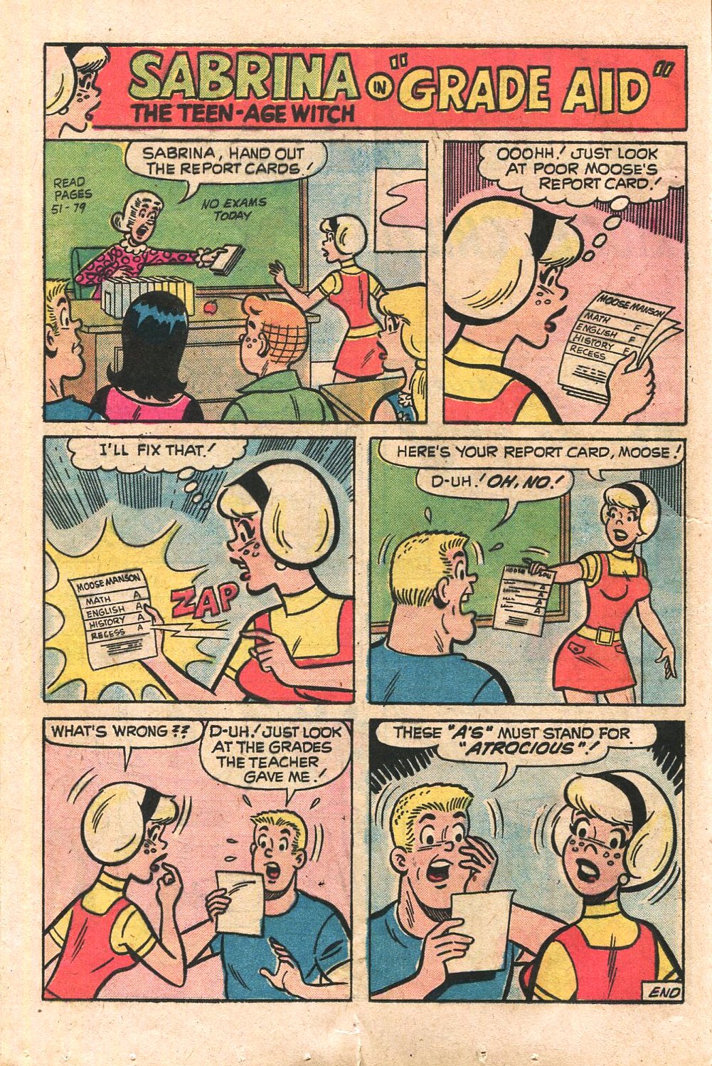 Read online Archie's TV Laugh-Out comic -  Issue #28 - 16