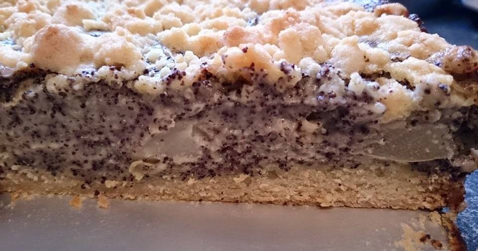 Leckeres aus Gertrauds Küche: Mohn-Pudding-Streusel Kuchen mit Äpfeln
