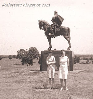 Wendy Slade and Mary Davis Slade at Manassas Battlefield 1966
