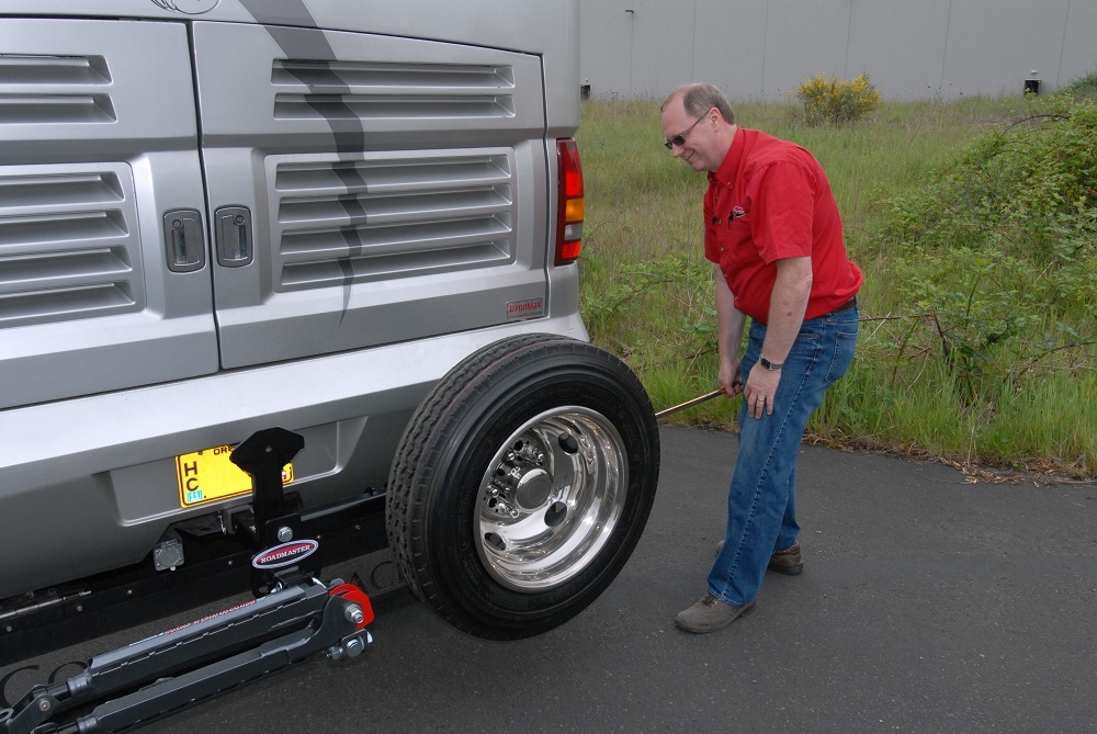 Roadmaster makes a spare tire carrier for your motorhome - Gr8LakesCamper Class A Motorhome Spare Tire Carrier