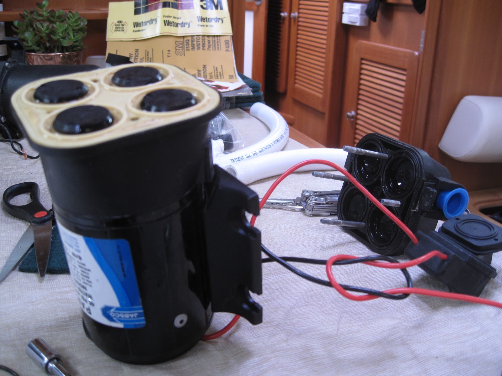 Sail with Bliss Fixing a Jabsco Water Pump