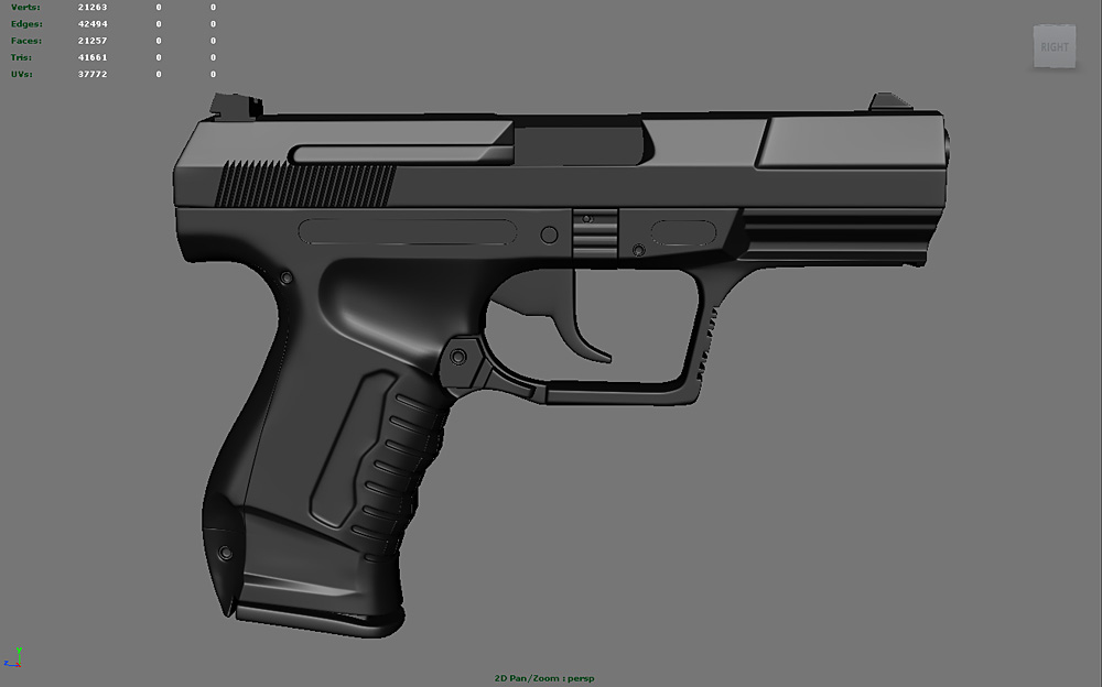64 99 3. Walther p99 3d. Walther p99 чертеж.
