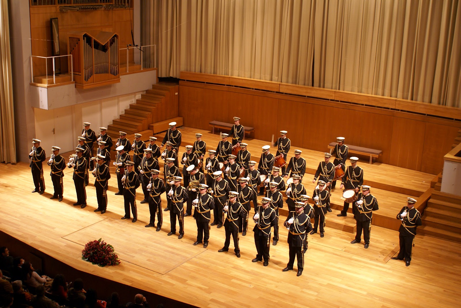 La Banda del Gran Poder durante una actuación en el Auditorio Manuel de Falla