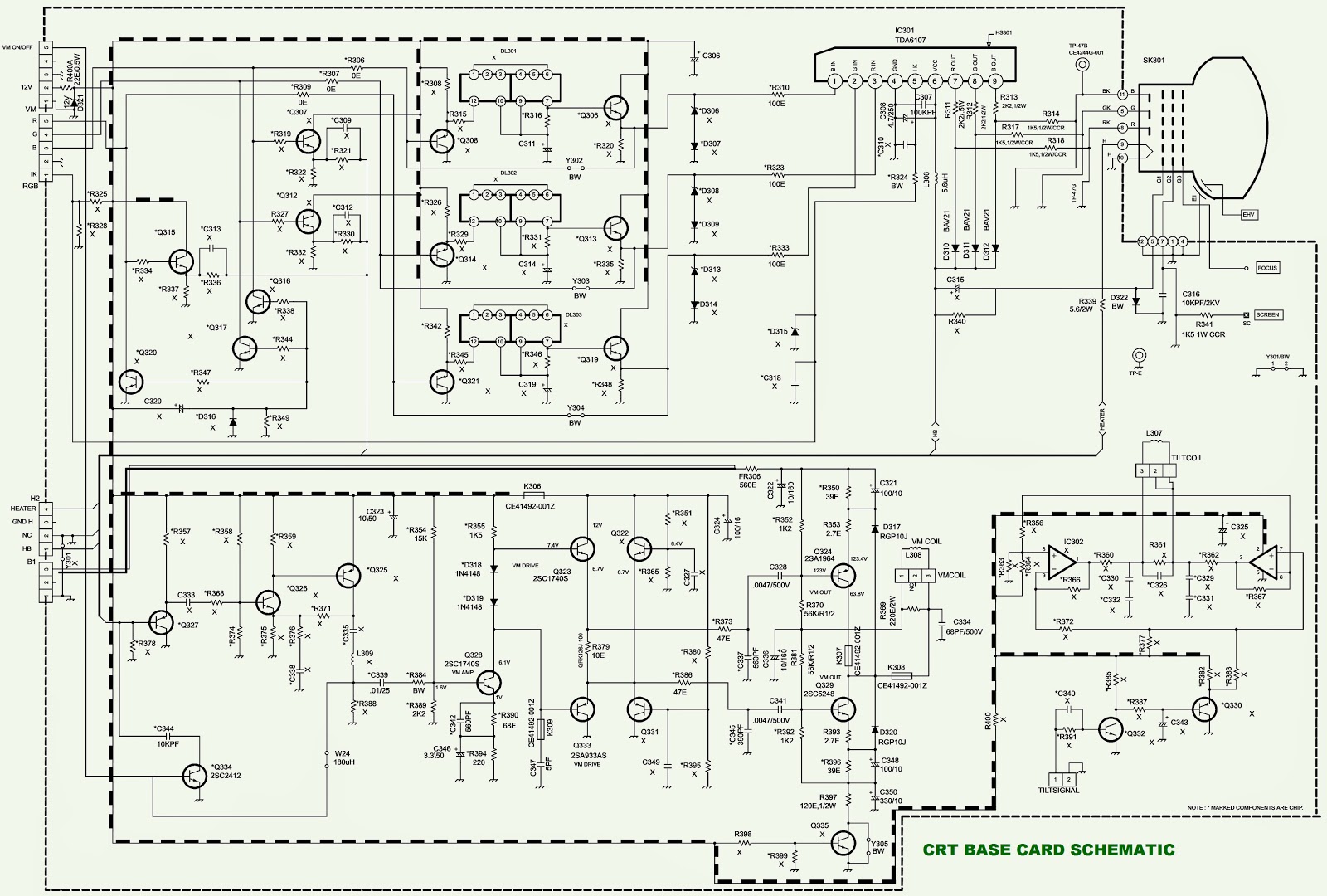 Tv Circuit Diagram Service Manual Onida