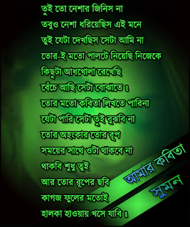 Tui toh neshar jinish na bengali poem