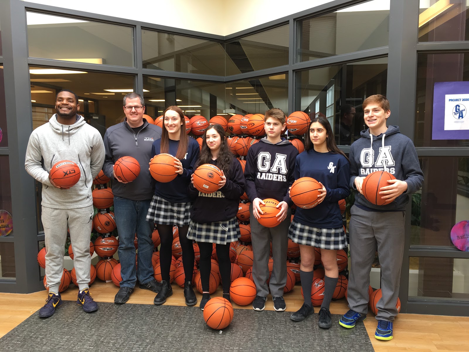 Gray Academy Donates 150 Basketballs to SWISH Program Basketball Manitoba
