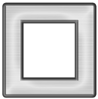 Moldura quadrada cinza médio - criação Blog PNG-Free