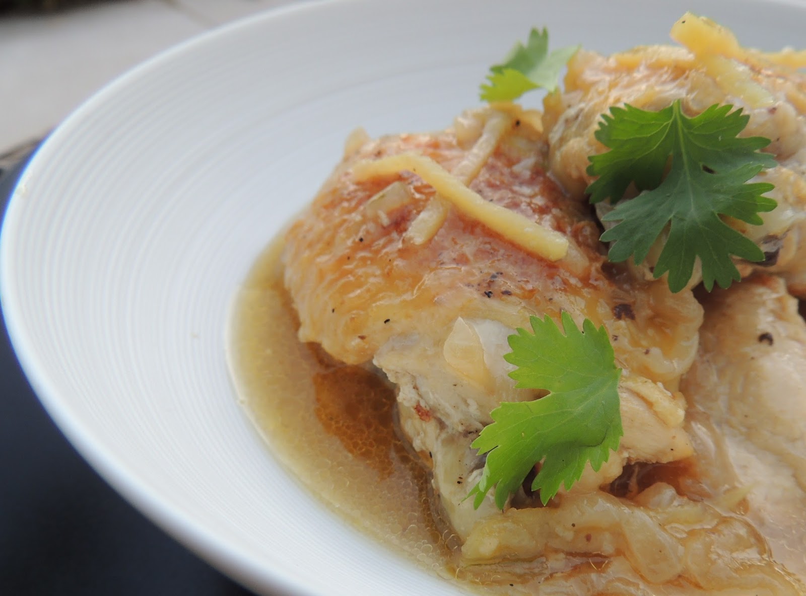 Poulet au gingembre et bouillon maison on cherche à se réchauffer