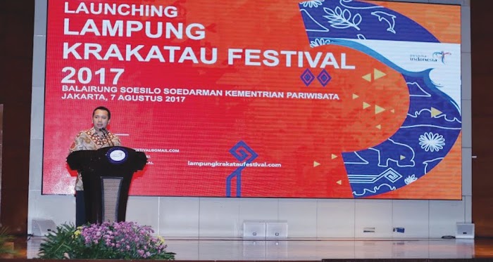 Gubernur Lampung Bersama Menpar Arief Yahya Launching Lampung Krakatau Festival 2017