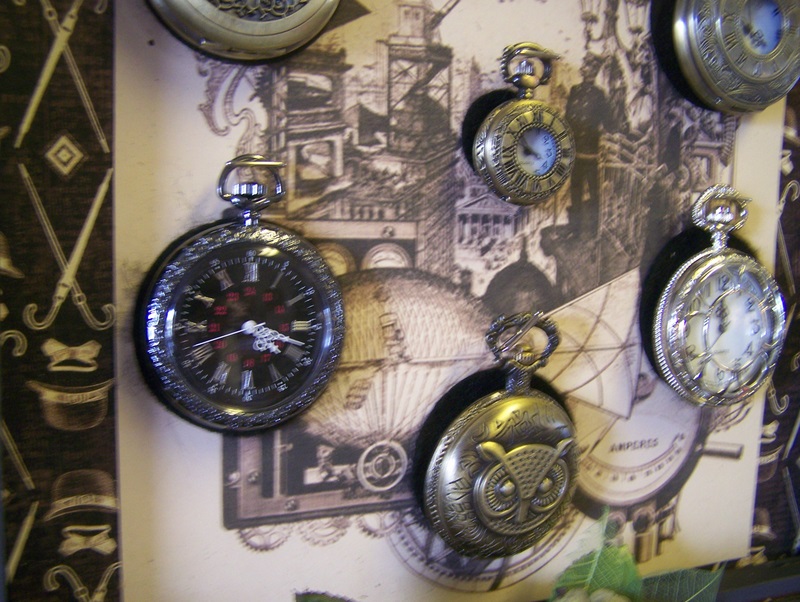Peots 3Ps Penchant Papertrey & Pen Stunning Pocket Watch Shadow Box