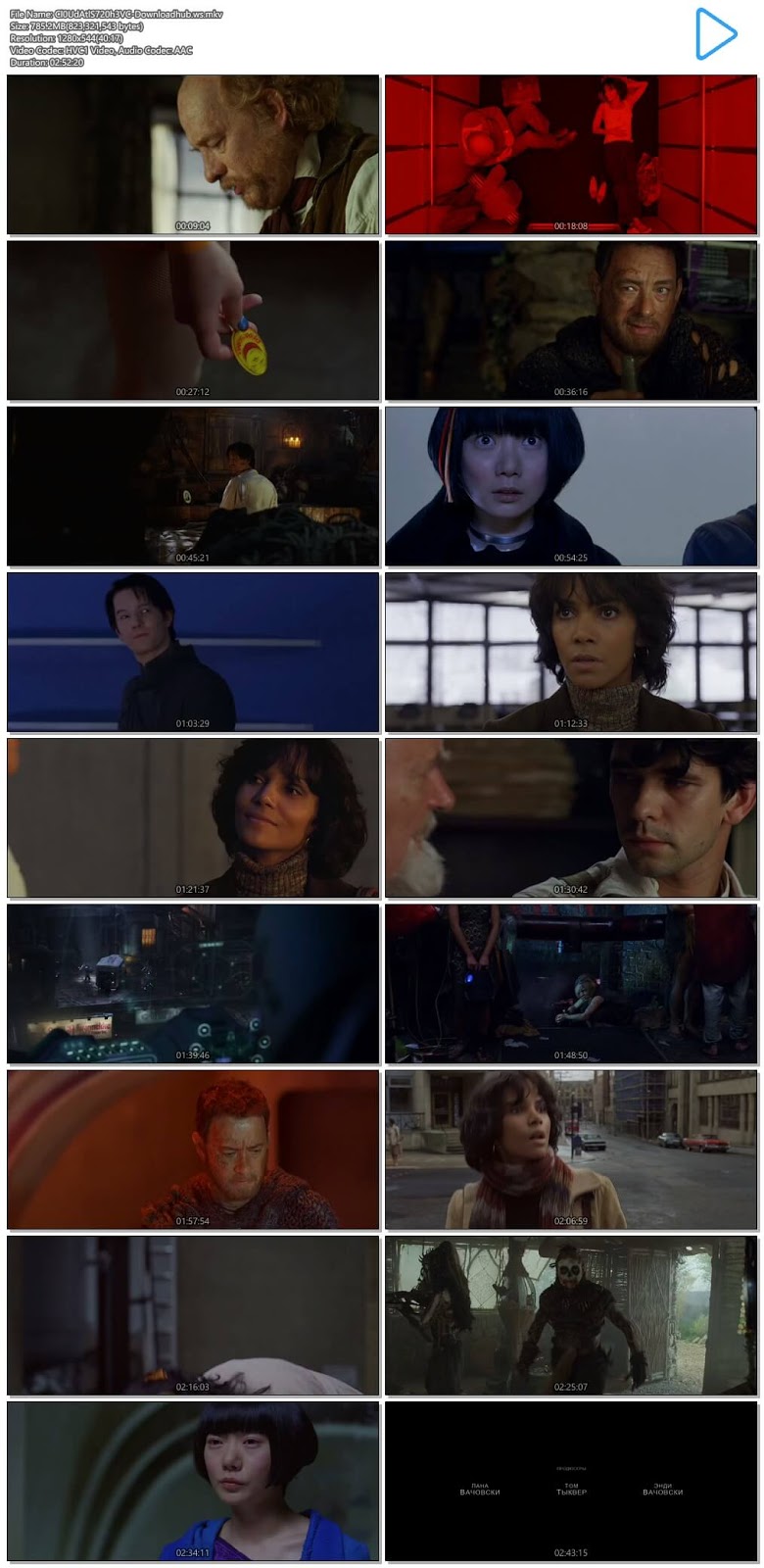 Cloud Atlas 2012 Hindi Dual Audio 720p HEVC BluRay Free Download