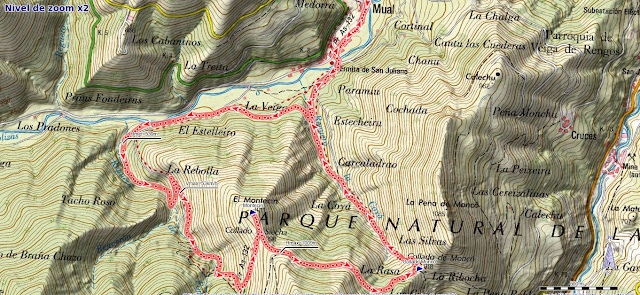 Mapa ruta Bosques de Moal PR AS-132