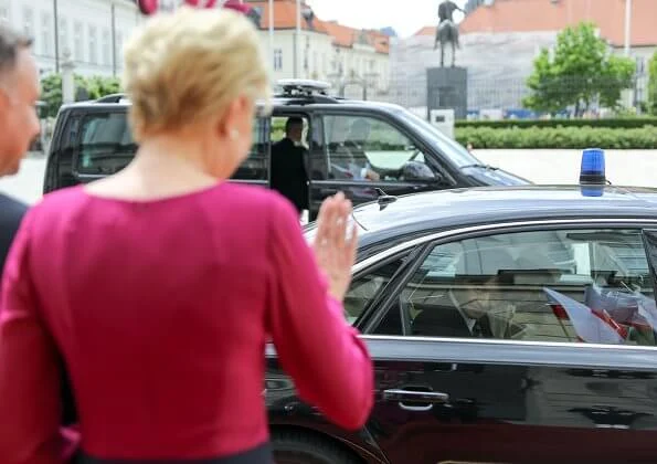 Predsident of Poland, Andrzej Duda and his wife, Agata Duda welcomed Crown Prince Fumihito and his wife Crown Princess Kiko