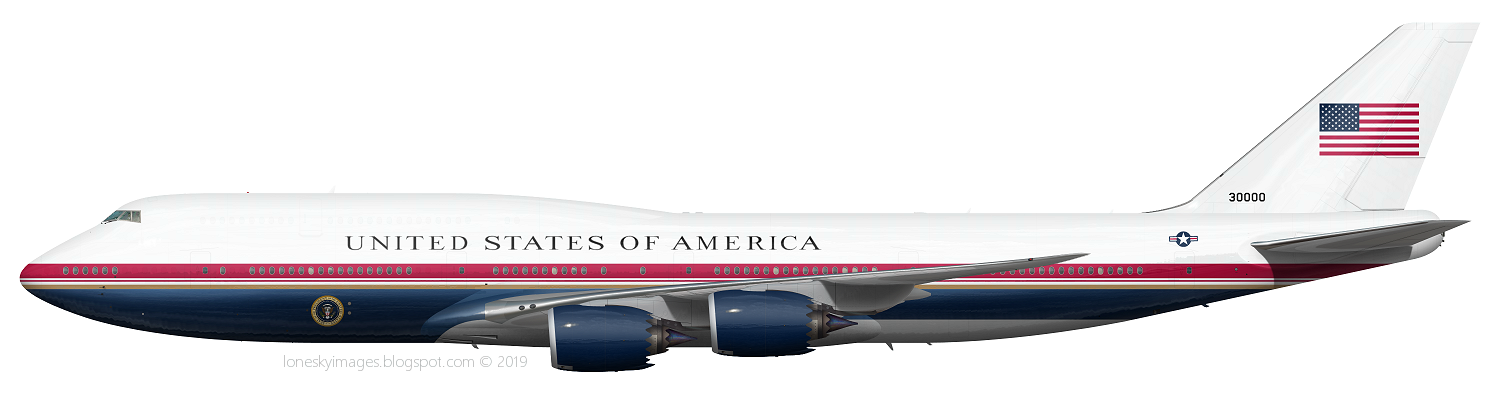 PRESIDENT TRUMP AIR FORCE ONE LIVERY