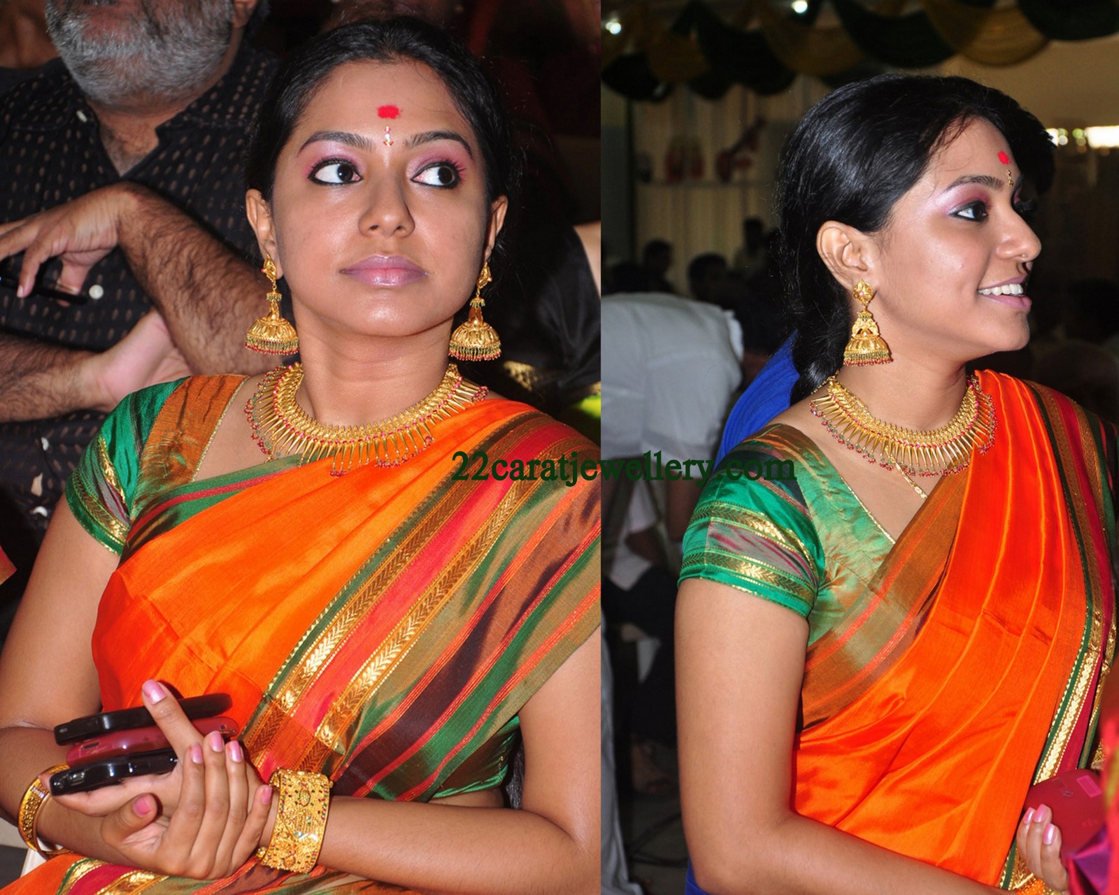 Chennai Celebrities in Traditional Gold Jewellery Jewellery Designs