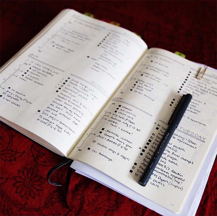 christina77star.co.uk Minimalistic Bullet Journal