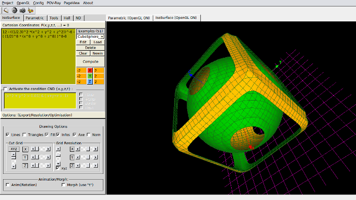 K3DSurf - Visualizar e manipular superfícies multidimensionais