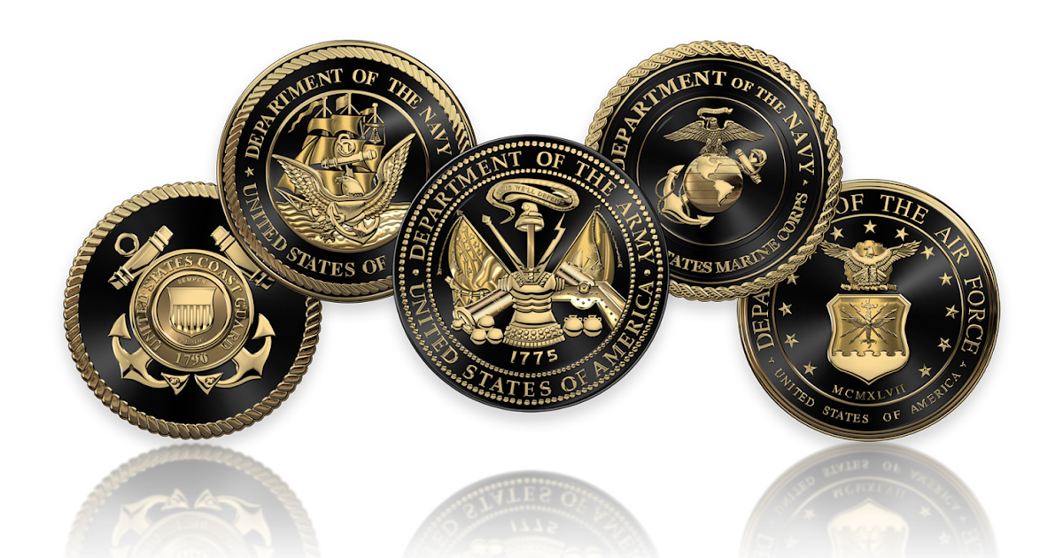 Military Insignia 3D U.S. Armed Forces Service Branches, Special