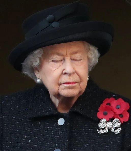 Queen Elizabeth, Kate Middleton, Meghan Markle, the Duchess of Cornwall, the Countess of Wessex at Cenotaph