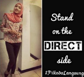 Cara Edit Foto "I Stand On The Direct Side" dukung Pilkada Langsung