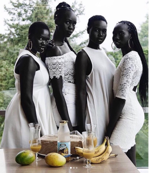 Charcoal Dark Skinned Sudanese Models Goes Viral to