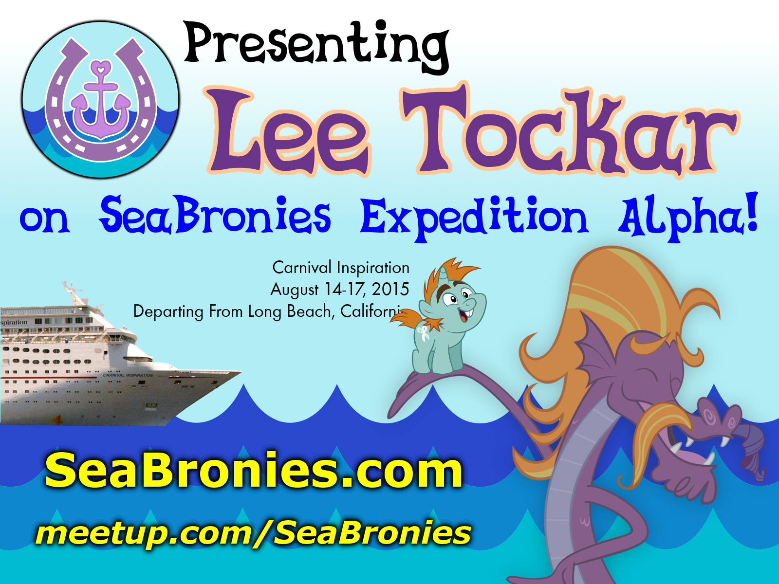 Equestria Daily - MLP Stuff!: Lee Tockar to Return to His Sea Serpent Roots  With SeaBronies!