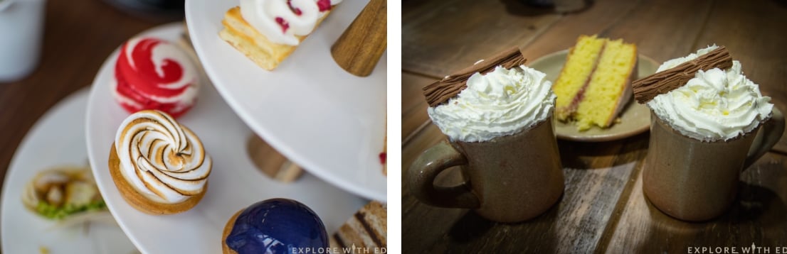 Afternoon tea in Cardiff, hot chocolate