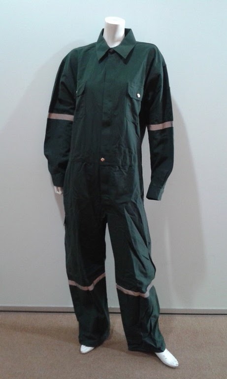 dark green coveralls