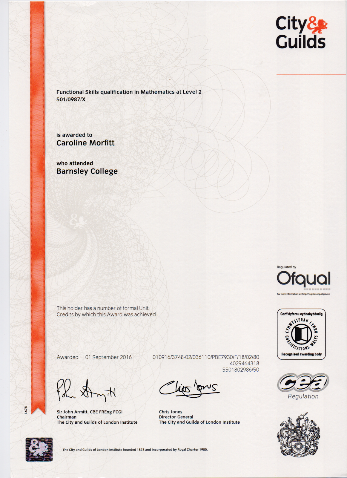 Functional Skills Qualification In Mathematics At Level 2