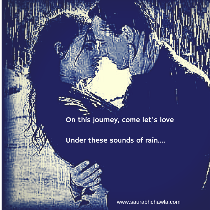 couple under rain