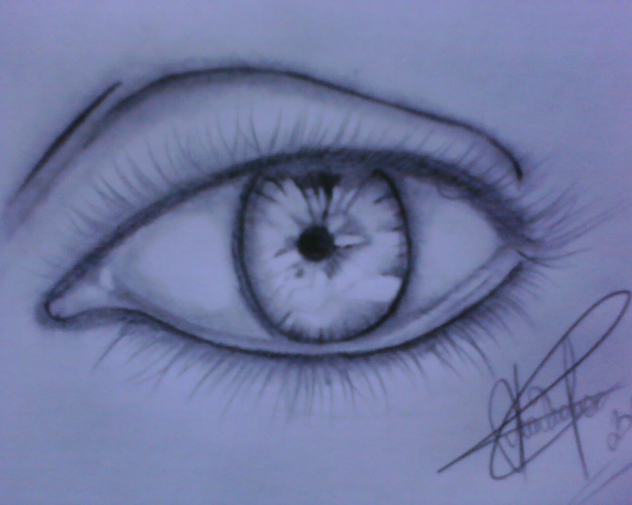 Arte Em Desenhos Realistas Esse Olho Foi Feito Com Um Lápis 6b E Hb O