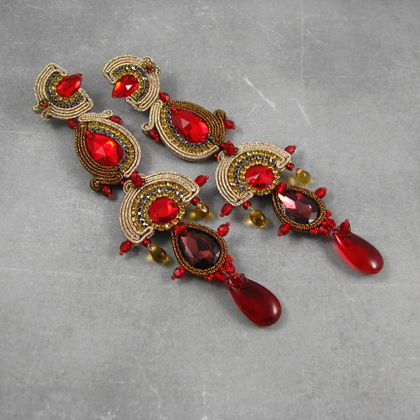 BIŻUTERIA ŚLUBNA PiLLow Design Azteckie, połyskujące, z mnóstwem