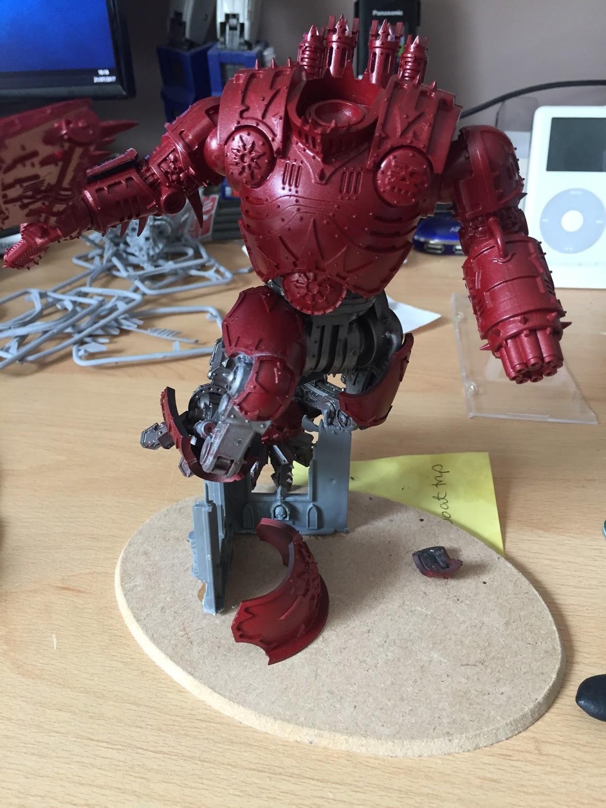 WeeMen WIP Kytan Daemon Engine of Khorne