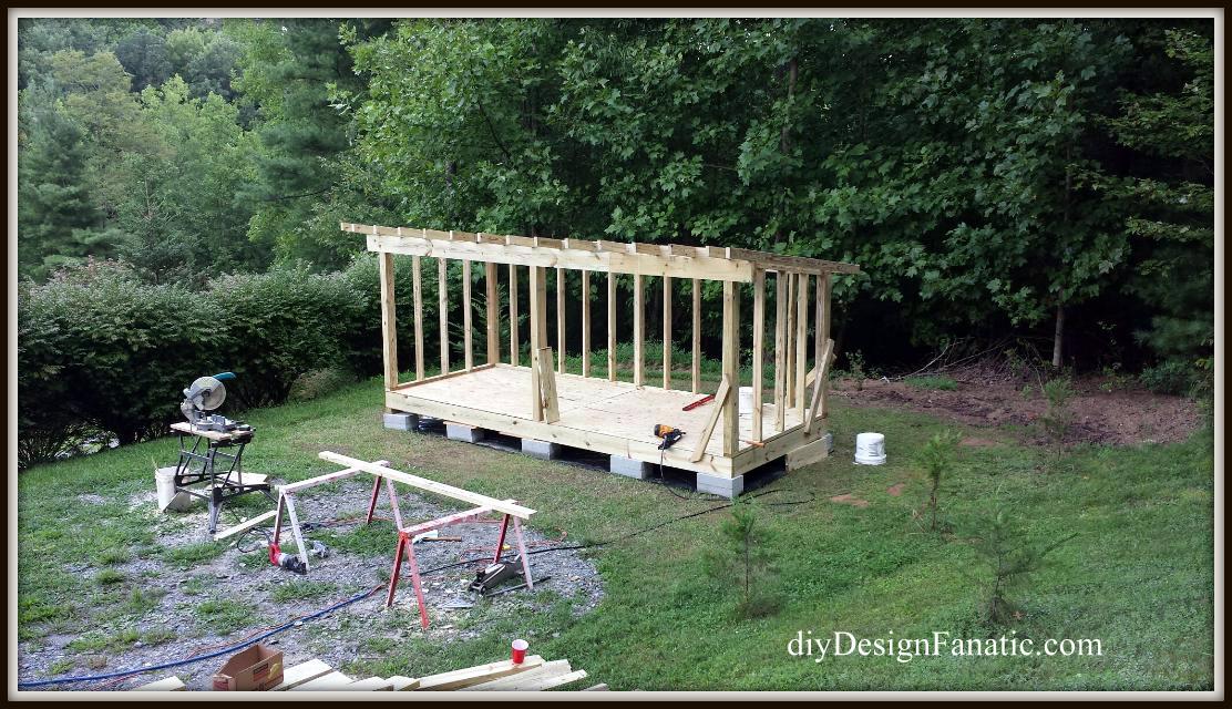 Mountain Cottage, building a wood shed, build a wood shed, diy, cottage, diyDesignFanatic.com
