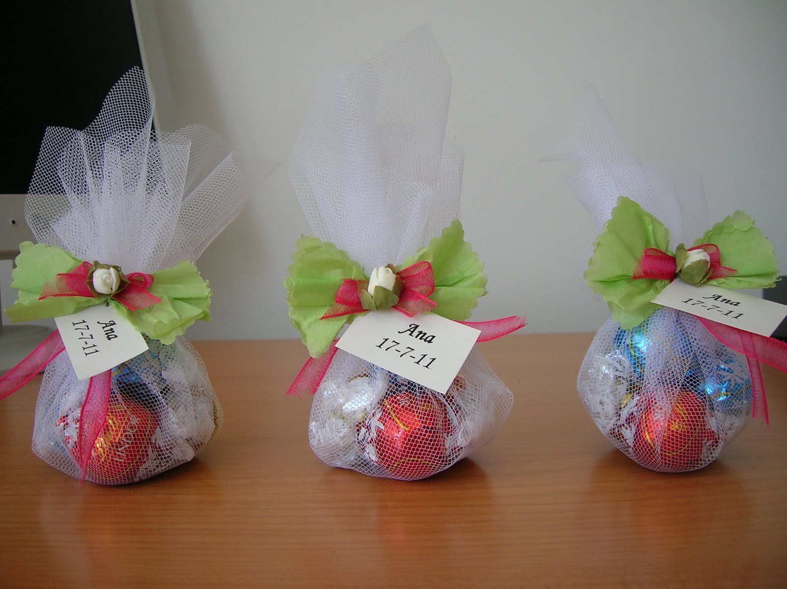 Maríamanual: Bolsas de golosinas y detalles de Primera Comunión.