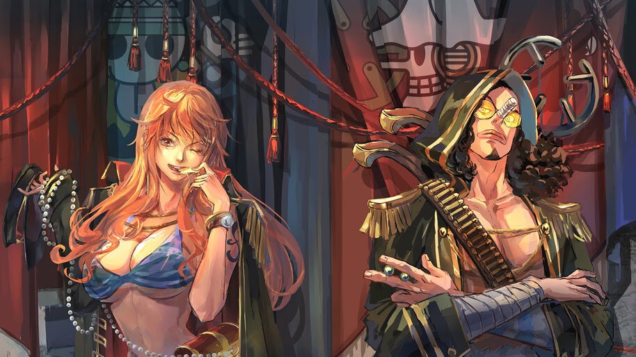 Nami, Usopp, One Piece, 4K, #6.45
