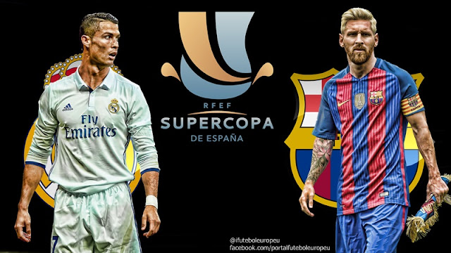 Supercopa da Espanha 2017 - Real Madrid x Barcelona - Datas, Horário e TV dos dois jogos Supercopa da Espanha 2017 - Real Madrid x Barcelona - Datas, Horário e TV dos dois jogos
