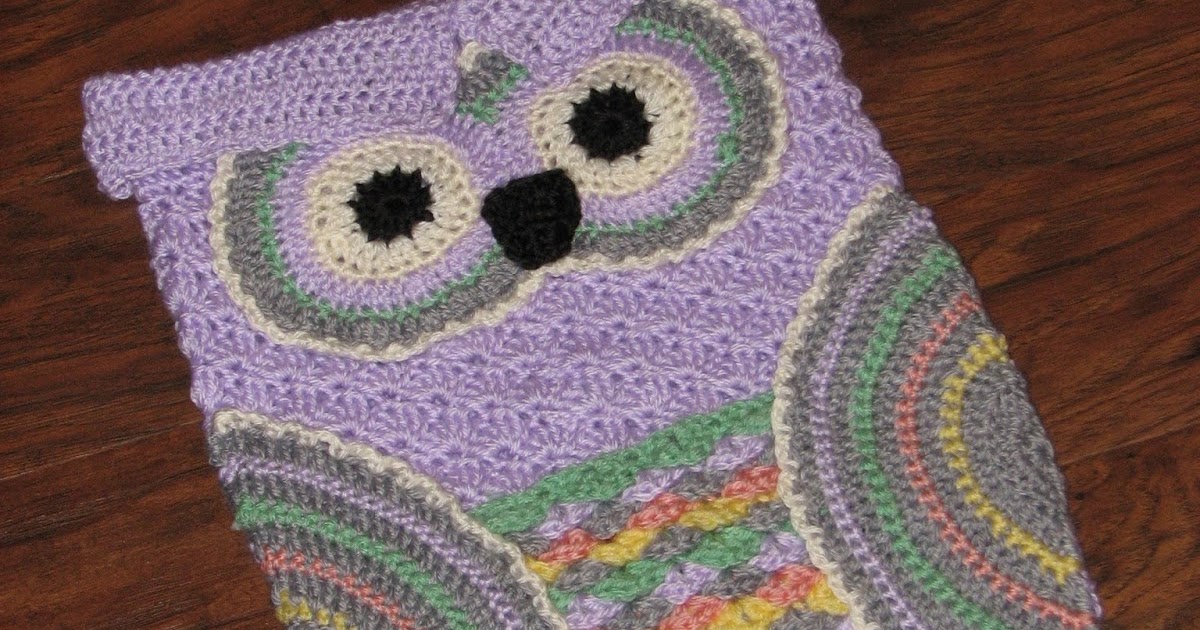 Creative Crochet by Becky: Crochet Baby Owl Cocoon with Hat in Newborn ...