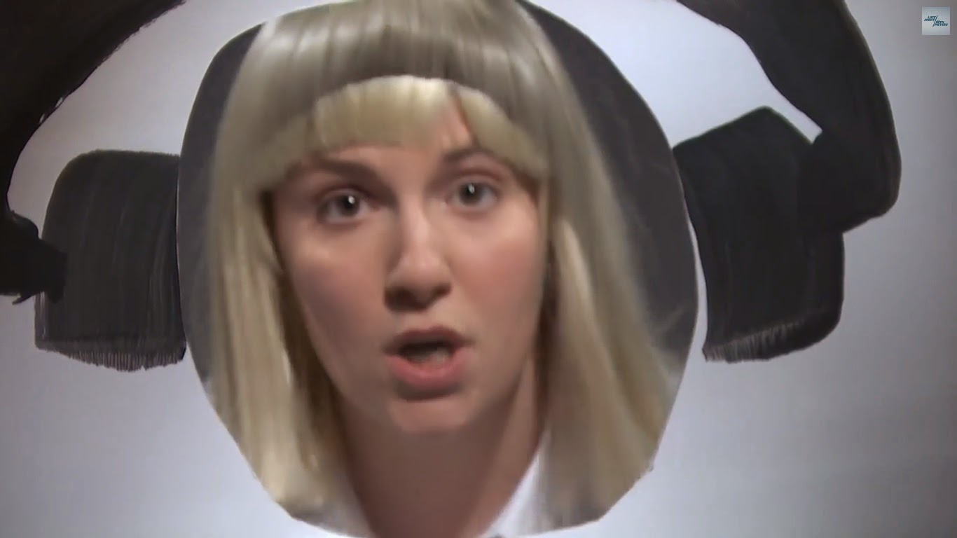 Chandelier Live @ Late Night With Seth Myers (Sia ft. Lena Dunham)