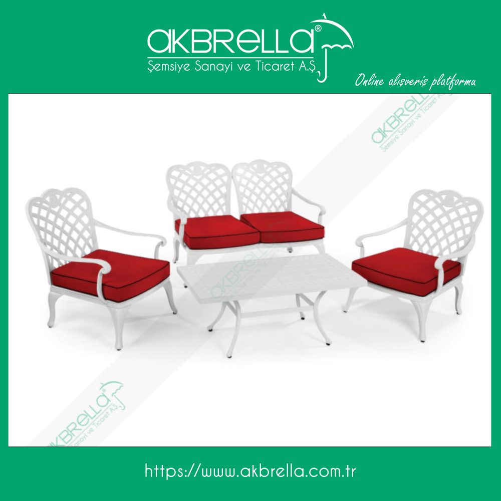 Beyaz Spor Dokum Sandalye Bahce Mobilyalari