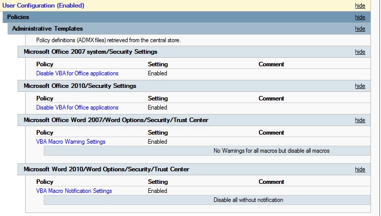 microsoft word macro enabled template