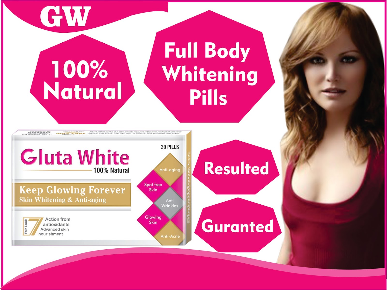 Glutathione Best Skin Whitening Pills/Cream Available ,Clinically