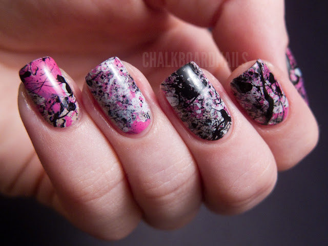 A pink Splatterday Saturday featuring OPI | Chalkboard Nails | Phoenix ...