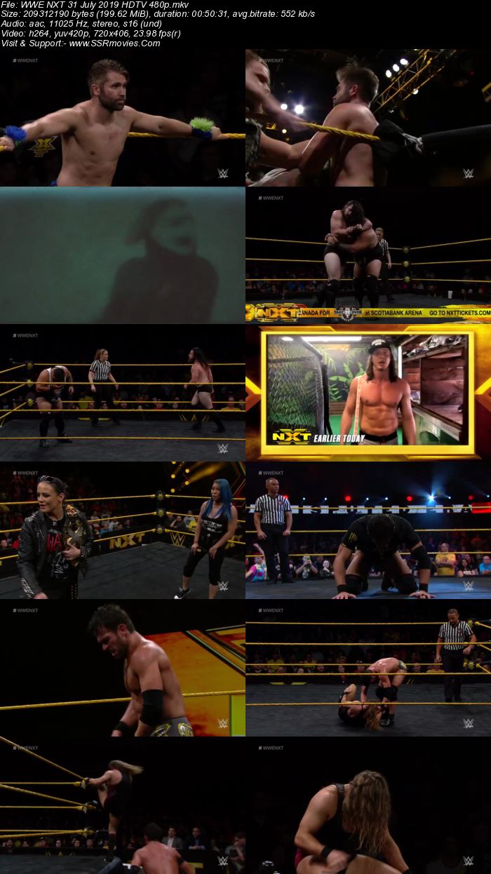 WWE NXT 31 July 2019 HDTV Full Show Download 480p 720p HDTV WEBRip