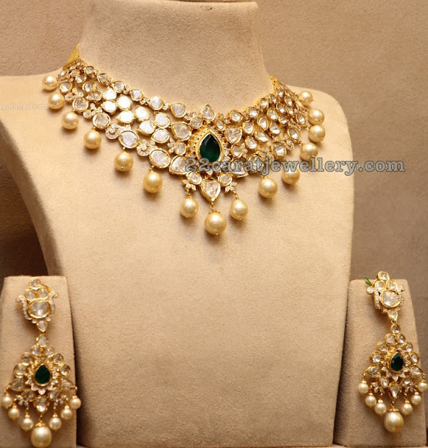 Pachi Necklace with Earrings - Jewellery Designs