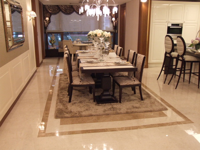Tile Flooring For Kitchen And Dining Room