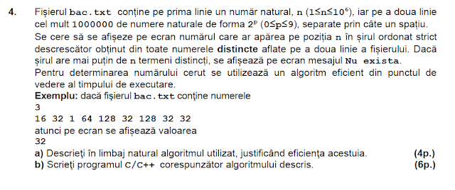 model bac 2015 stiinte ale naturii